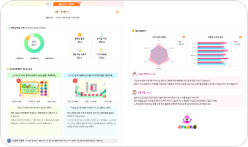학습 리포트 확인 화면